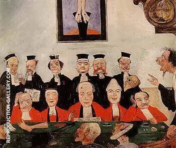 The Wise Judges 1891 by James Ensor | Oil Painting Reproduction