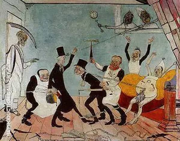 The Bad Doctors 1892 by James Ensor | Oil Painting Reproduction