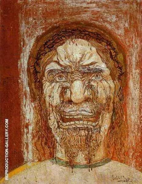 The Man of Sorrows 1892 by James Ensor | Oil Painting Reproduction