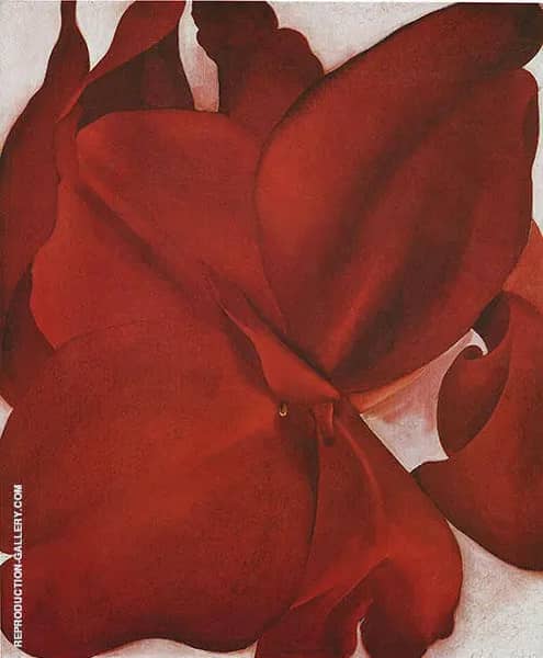 Red Cannas 1927 by Georgia O'Keeffe | Oil Painting Reproduction