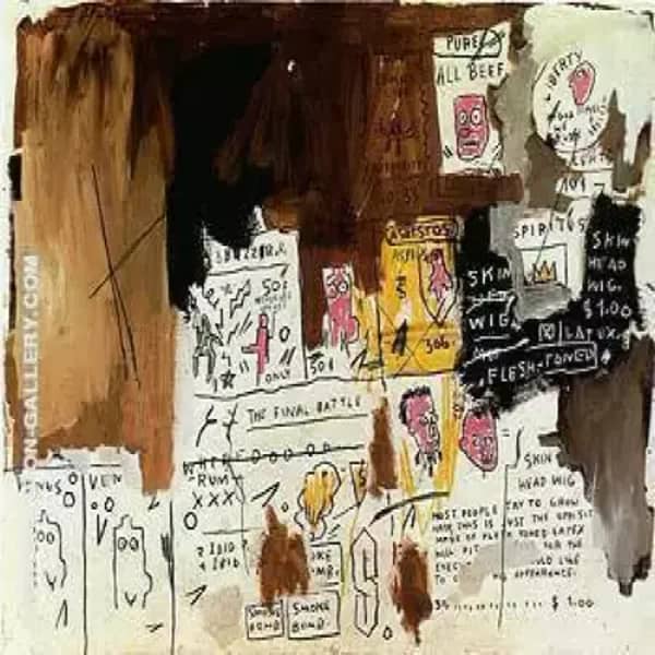 Skin Head Wig by Jean Michel Basquiat | Oil Painting Reproduction