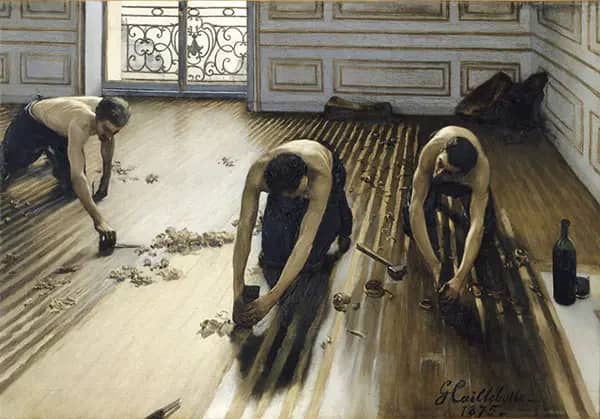 The Floor Scrapers 1875 by Gustave Caillebotte | Oil Painting Reproduction