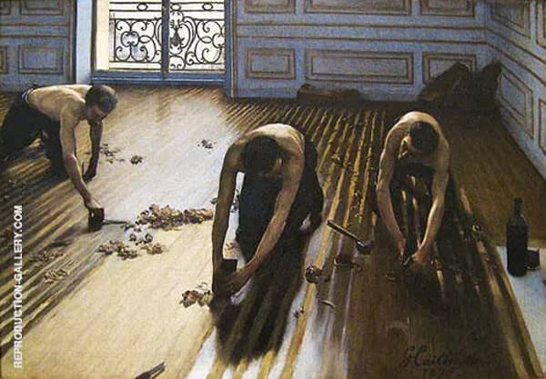 The Floor Scrapers 1875 by Gustave Caillebotte | Oil Painting Reproduction