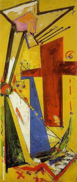 Sketch Chimbote Mosaic Cross 1950 | Oil Painting Reproduction