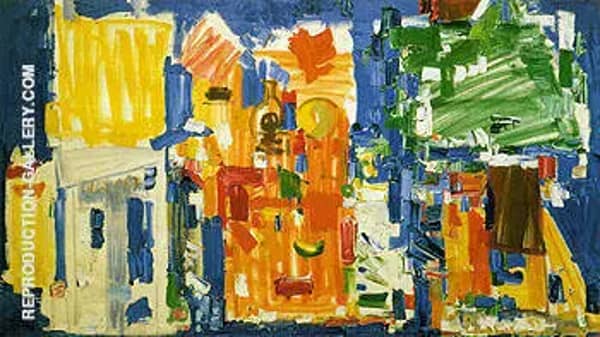 Studio No 2 in Blue 1954 by Hans Hofmann | Oil Painting Reproduction