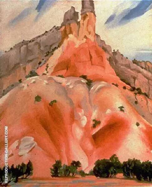 The Cliff Chimneys 1938 by Georgia O'Keeffe | Oil Painting Reproduction