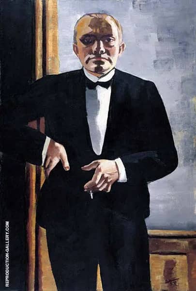 Self Portrait in Tuxedo by Max Beckmann | Oil Painting Reproduction