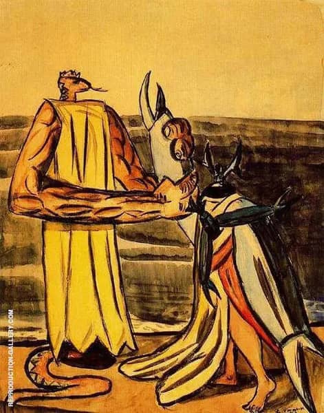 The Serpent King and the Stagbeetle Bride 1933 | Oil Painting Reproduction
