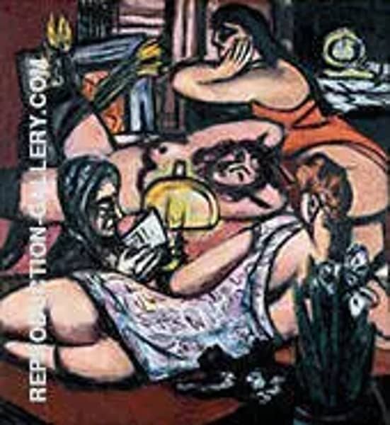 Girls Room Siesta 1947 by Max Beckmann | Oil Painting Reproduction