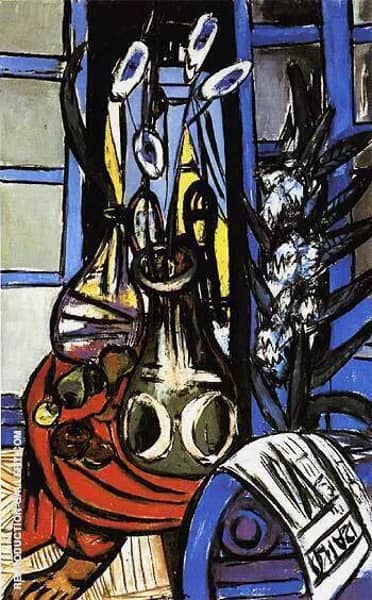 Large Still Life Interior Blue 1949 | Oil Painting Reproduction