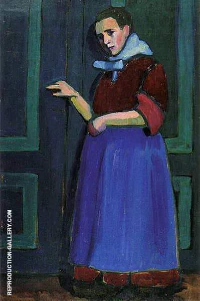 Fraulein Mathilde 1908 by Gabriele Munter | Oil Painting Reproduction