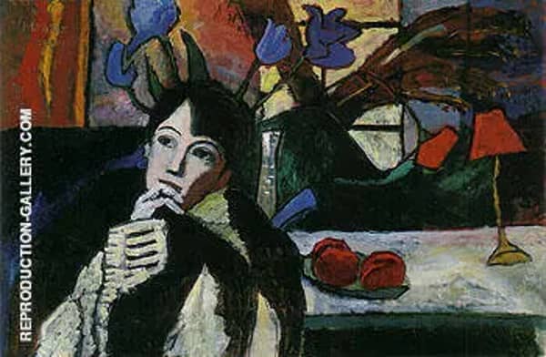 Reflection 1917 by Gabriele Munter | Oil Painting Reproduction