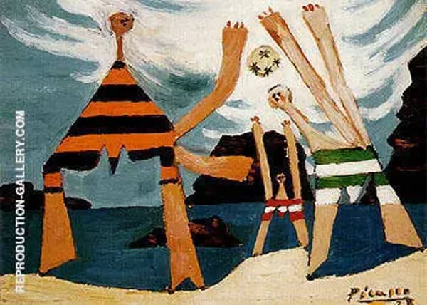 Bathers with a Ball 1928 by Pablo Picasso | Oil Painting Reproduction
