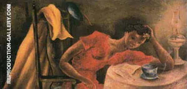 Eldzier Cortor The Night Letter 1943 | Oil Painting Reproduction