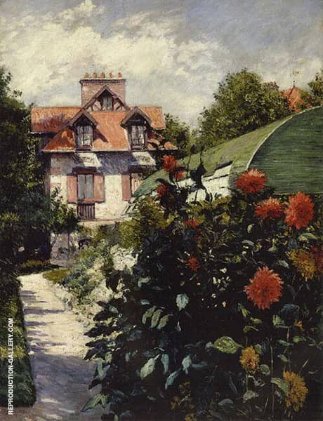 Dahlias the Garden at Petit Gennevilliers 1893 | Oil Painting Reproduction