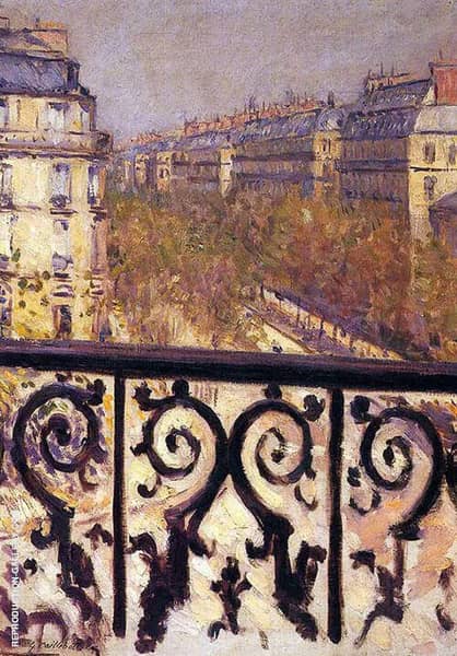 A Balcony in Paris c1880 | Oil Painting Reproduction