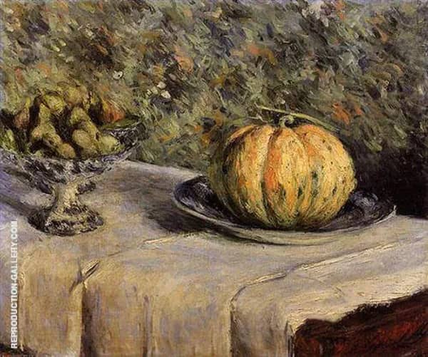 Melon and Bowl of Figs c1880 | Oil Painting Reproduction