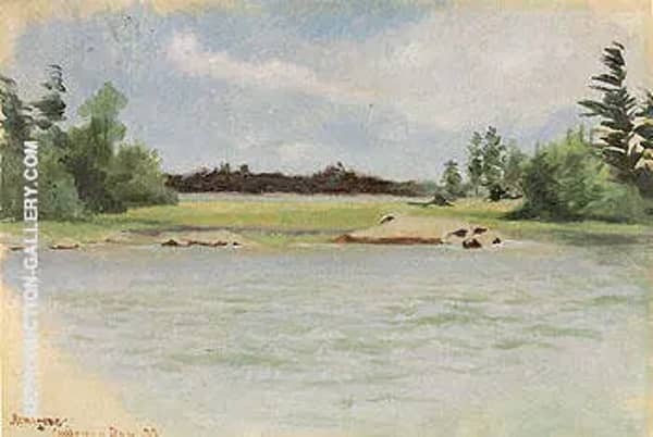 Chippewa Bay 1888 by Frederic Remington | Oil Painting Reproduction