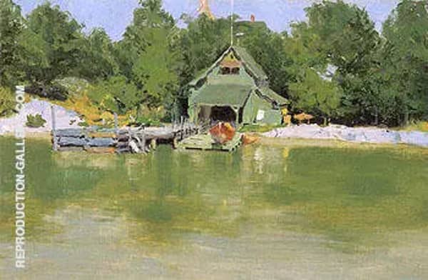 Boat House at Ingleneuk ca 1903 | Oil Painting Reproduction