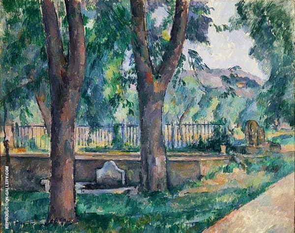 Bassin in Jas de Buffan 1880 by Paul Cezanne | Oil Painting Reproduction