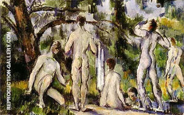 Bathers Study 1890 by Paul Cezanne | Oil Painting Reproduction