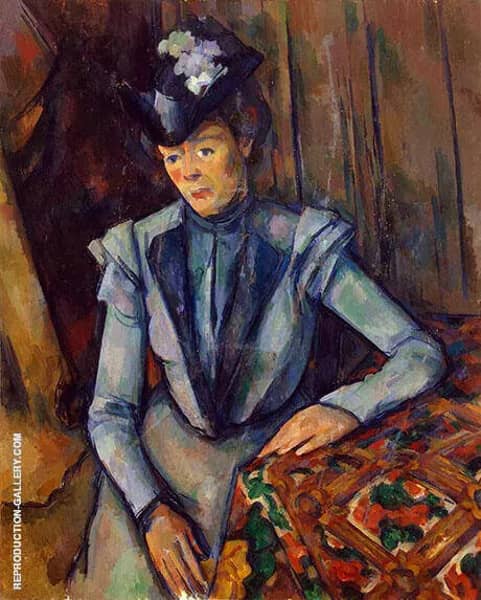 Woman in Blue c1902 by Paul Cezanne | Oil Painting Reproduction