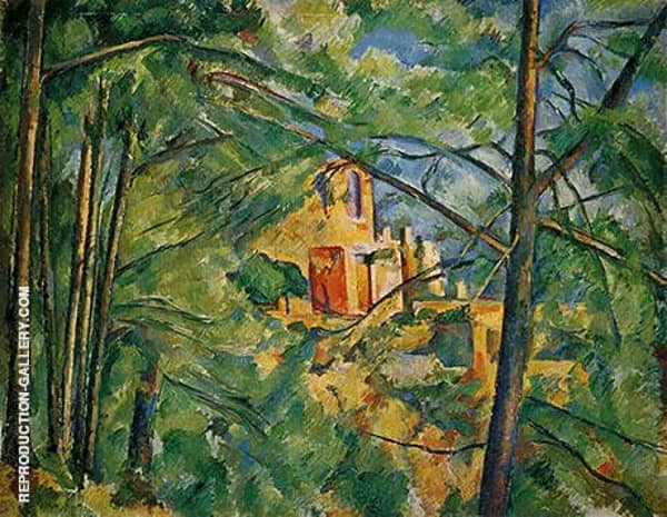 View of the Chateau Noir 1894 by Paul Cezanne | Oil Painting Reproduction