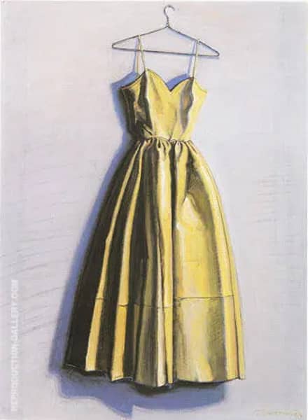 Yellow Dress by Wayne Thiebaud | Oil Painting Reproduction