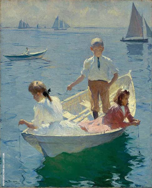 Calm Morning 1904 by Frank Weston Benson | Oil Painting Reproduction