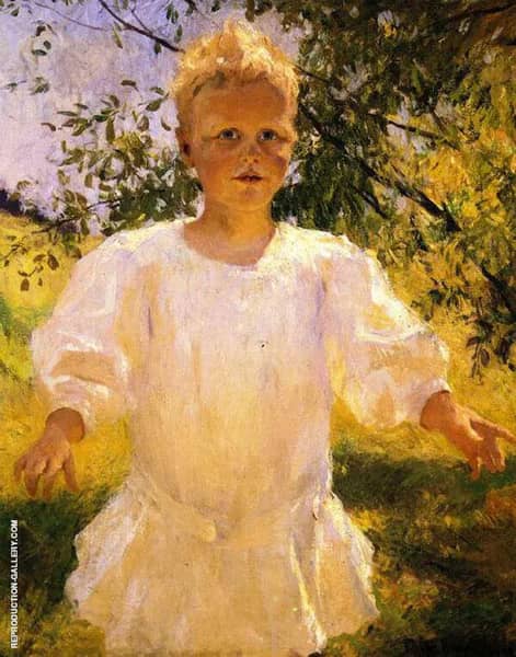 Laddie 1908 by Frank Weston Benson | Oil Painting Reproduction