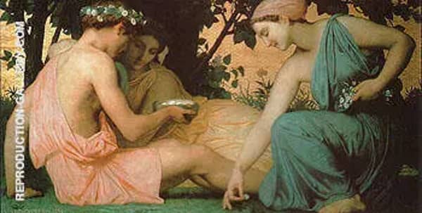 Spring 1858 by William-Adolphe Bouguereau | Oil Painting Reproduction
