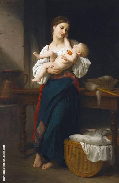 First Caresses 1866 | Oil Painting Reproduction