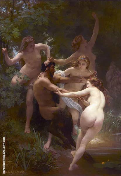 Nymphs and Satyr 1873 | Oil Painting Reproduction