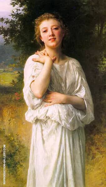 Girl 1895 by William-Adolphe Bouguereau | Oil Painting Reproduction