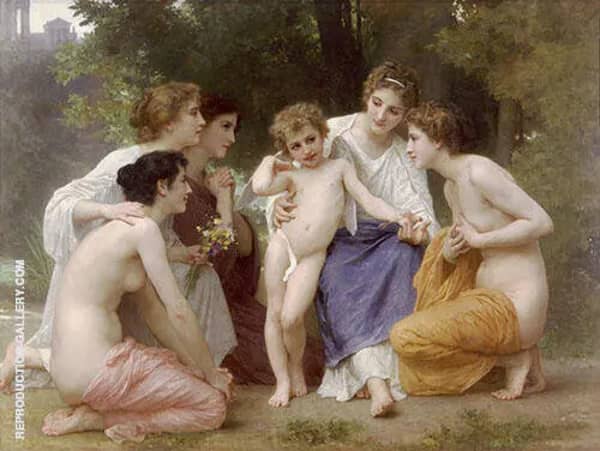 Admiration 1897 by William-Adolphe Bouguereau | Oil Painting Reproduction