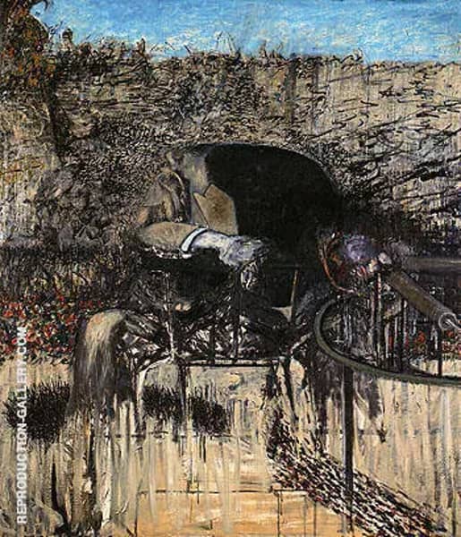 Figure in a Landscape 1945 by Francis Bacon | Oil Painting Reproduction