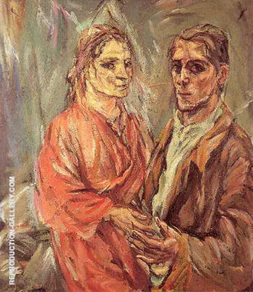 Double Portrait Kokoschka and Alma Mahler 1912 by Oskar Kokoschka