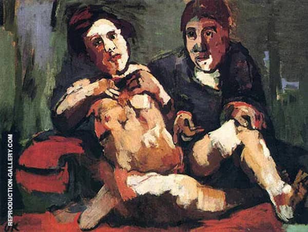 Self Portrait with Doll 1922 | Oil Painting Reproduction