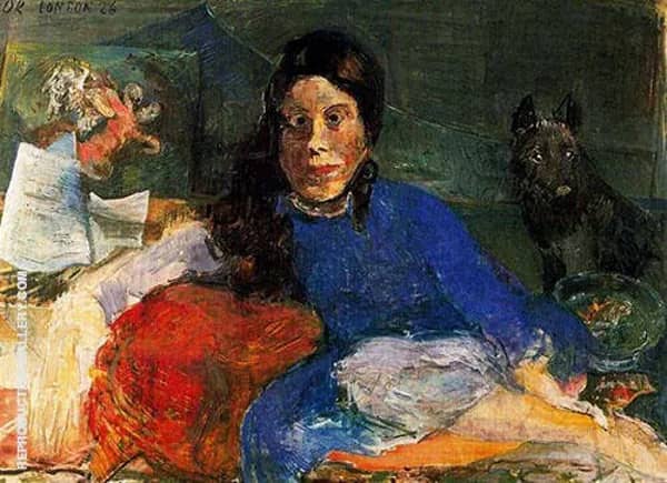 Adele Astaire 1926 by Oskar Kokoschka | Oil Painting Reproduction