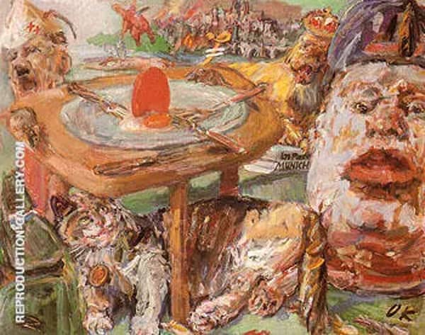 The Red Egg 1940 41 by Oskar Kokoschka | Oil Painting Reproduction