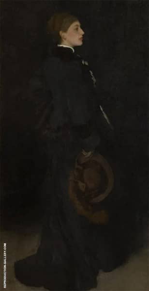 Arrangement in Brown and in Black Portrait of miss Rosa Corder 1875 | Oil Painting Reproduction