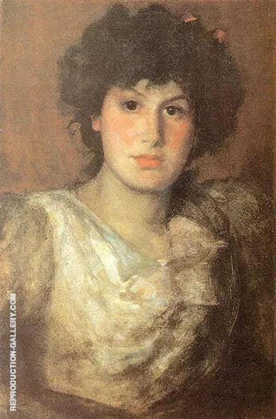 Portrait of Lilian Woakes 1890 | Oil Painting Reproduction