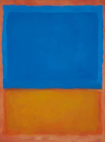 Untitled Red Blue Orange 1955 | Oil Painting Reproduction