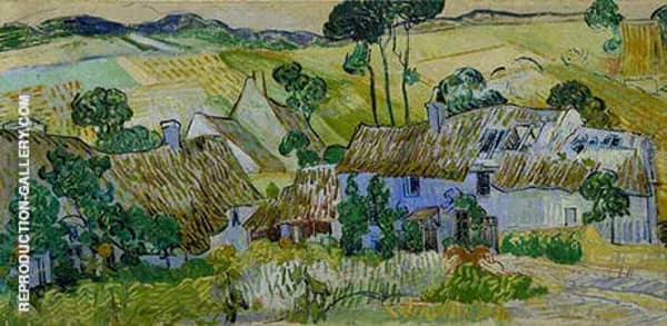 Farms near Auvers 1890 by Vincent van Gogh | Oil Painting Reproduction