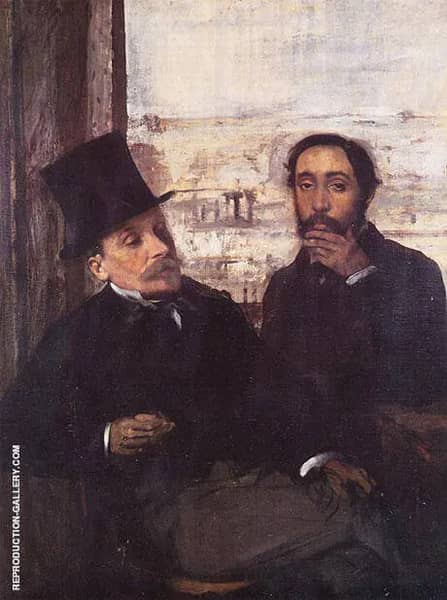 The Artist and His Friend Evariste de Valernes 1865 | Oil Painting Reproduction