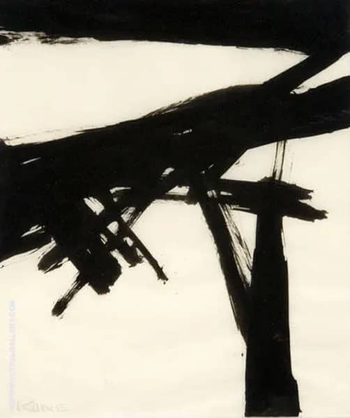 Initiale 2959 by Franz Kline | Oil Painting Reproduction