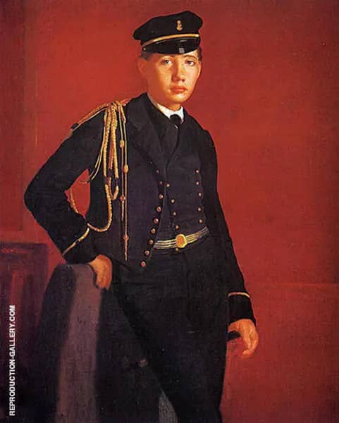 Achille De Gas in the Uniform of a Cadet | Oil Painting Reproduction