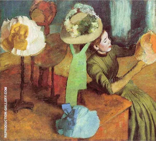 The Millinery Shop 1882 by Edgar Degas | Oil Painting Reproduction