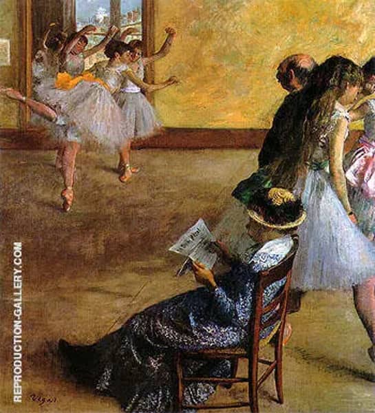 The Dance Lesson 1881 by Edgar Degas | Oil Painting Reproduction