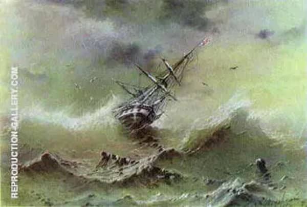 Storm 1854 by Ivan Aivazovsky | Oil Painting Reproduction